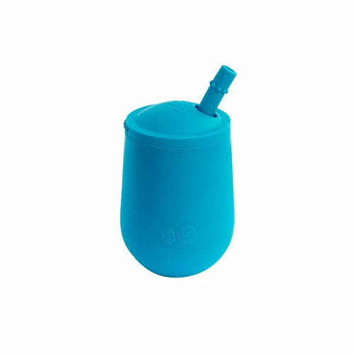 ezpz Mini Cup com Palhinha Azul EUSTB003 ezpz Mini Cup with Straw Blue EUSTB003