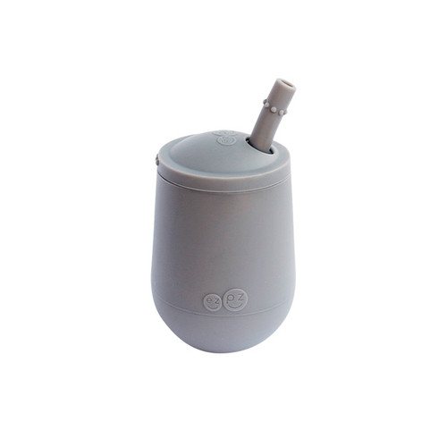 ezpz Mini Cup with Straw Grey EUSTA005