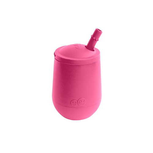 ezpz Mini Cup with Straw Pink EUSTP002