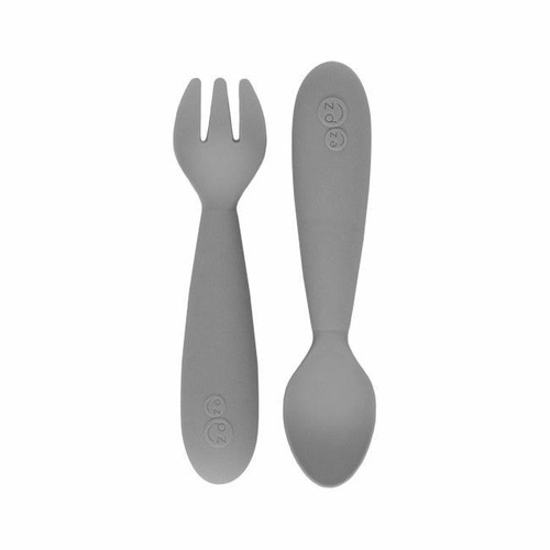 ezpz Pack of 2 Mini Utensils Grey EUMUG005