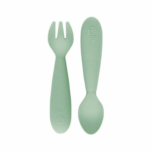 ezpz Pack of 2 Mini Utensils Nordic Green EUMUS001