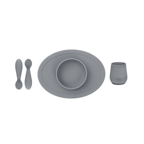ezpz Primeiro Conjunto de Alimentação Cinza EUFFG005 ezpz First Foods Set Grey EUFFG005