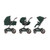 Maxi-Cosi Trio Fame + Alcofa + Ovinho Pebble 360 Pro2 + Base Twillic Green