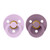 BIBS 2 Colour Round Latex Dummies Violet Sky/Mauve 0-6M