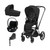 Cybex Trio PRIAM NG Chrome Black + Carrycot + Isofix Base + CLOUD T i-Size Sepia Black
