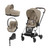 Cybex Trio MIOS NG Chrome Black + Carrycot + Isofix Base + CLOUD T i-Size Cozy Beige