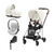 Cybex Trio MIOS NG Chrome Brown + Carrycot + Isofix Base + CLOUD T i-Size Off White