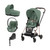 Cybex Trio MIOS NG Rosegold + Carrycot + Isofix Base + CLOUD T i-Size Leaf Green