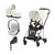 Cybex Trio MIOS NG Rosegold + Carrycot + Isofix Base + CLOUD T i-Size Off White