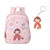 Tutete Mochila de Criança + Porta-Chaves Capuchinho Vermelho