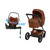 Maxi-Cosi Pack Fame + Alcofa + Pebble Slide Pro + FamilyFix Slide Pro Copper Terra