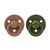 BIBS 2 Chupetas Colour Látex Redonda Woodchuck/Hunter Green 6-18M