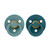 BIBS 2 Chupetas Colour Látex Redonda Island Sea/Forest Lake 0-6M