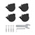 Stokke Conjunto de Rodas para Cama de Grades Sleepi V3 Black 709102