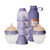 Happymami Pack Copo de Biberão 150ml + Copo de Biberão 250ml + Termo + Doseador Violeta R2BTD-V