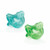 Chicco 2 Physio Soft Silicone Soothers Blue & Green 16-36M