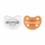 Chicco 2 PhysioForma Luxe Soothers Transparent/Orange 6-16M