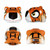 Crazy Safety Capacete de Criança 49-55cm Tigre Laranja 100101-01-01