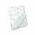 Doomoo Dream Organic Cotton Blanket Leaves Aqua Green 75x100 5DS31