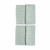 Gloop Pack of 2 Muslins 100x100 Organic Green GOPFG036