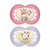 MAM 2 Original Pure Night Silicone Soothers Pink +6M S323