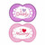 MAM 2 Style Silicone Soothers I Love Mummy/Daddy Pink +6M
