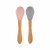 MinikOiOi 2 Scoop Spoons Pinky Pink/Powder Grey 261101060018