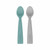 MinikOiOi 2 Scooper Spoons Aqua Green/Powder Grey 261101140016