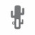 MinikOiOi Cactus Teether Powder Grey 261101090004