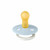 BIBS 2 Chupetas Colour Glow Látex Redonda Iron/Baby Blue 18-36M
