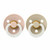 BIBS 2 Colour Glow Latex Round Teats Vanilla/Blush 6-18M