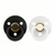 BIBS 2 Colour Latex Round Dummies Black/White 0-6M