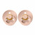 BIBS 2 Colour Round Latex Dummies Blush/Blush 6-18M