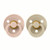 BIBS 2 Colour Round Latex Dummies Blush/Vanilla 6-18M