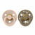 BIBS 2 Colour Round Latex Dummies Capel Blush/Dark Oak 6-18M