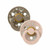 BIBS 2 Chupetas Colour Látex Redonda Capel Blush/Dark Oak 6-18M
