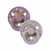 BIBS 2 Chupetas Colour Látex Redonda Capel Fossil Grey/Mauve 0-6M
