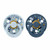 BIBS 2 Colour Round Latex Dummies Chamomile Baby Blue/Steel Blue 6-18M