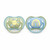 Philips AVENT 2 Ultra Air Rainbow Soothers Blue/Green 0-6M SCF085/58