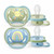 Philips AVENT 2 Chupetas Ultra Air Arco-Íris Azul/Verde 0-6M SCF085/58