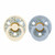 BIBS 2 Colour Round Latex Dummies Eloise Dusty Blue/Sky Blue 6-18M