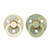 BIBS 2 Colour Round Latex Dummies Eloise Mimosa/Sage 6-18M