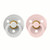 BIBS 2 Colour Round Latex Dummies Haze/Blossom 0-6M