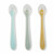 Saro 3 Mint Silicone Spoons 52201