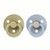 BIBS 2 Colour Round Latex Dummies Khaki/Dusty Blue 6-18M