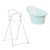 Shnuggle Ergonomic Baby Bath Aqua + Foldable Stand