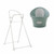 Shnuggle Ergonomic Baby Bath Eucalyptus + Foldable Stand