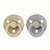 BIBS 2 Colour Round Latex Dummies Vanilla/Cloud 6-18M