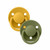 BIBS 2 De Lux Round Silicone Dummies Honey Bee/Olive 0-3Y
