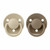 BIBS 2 De Lux Round Silicone Dummies Vanilla/Dark Oak 0-3Y